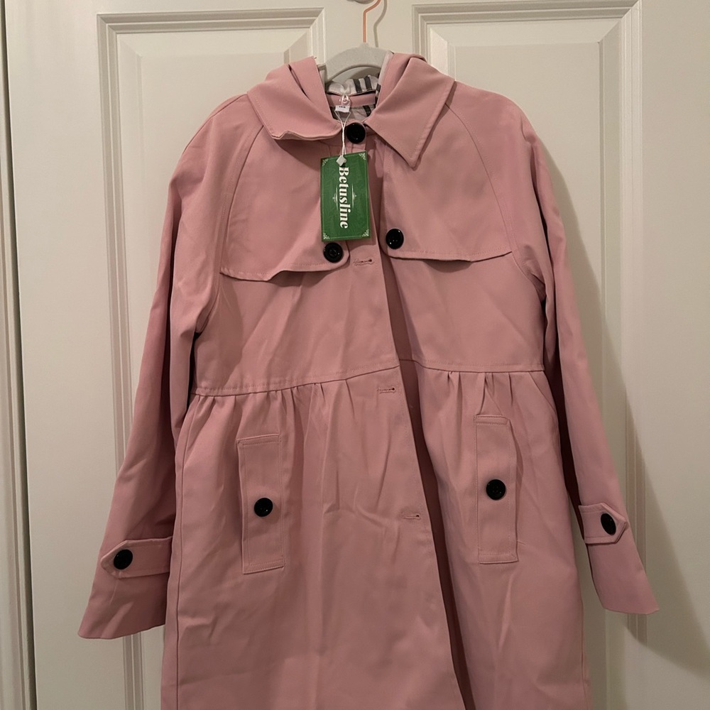 Kids PinkTrench Coat